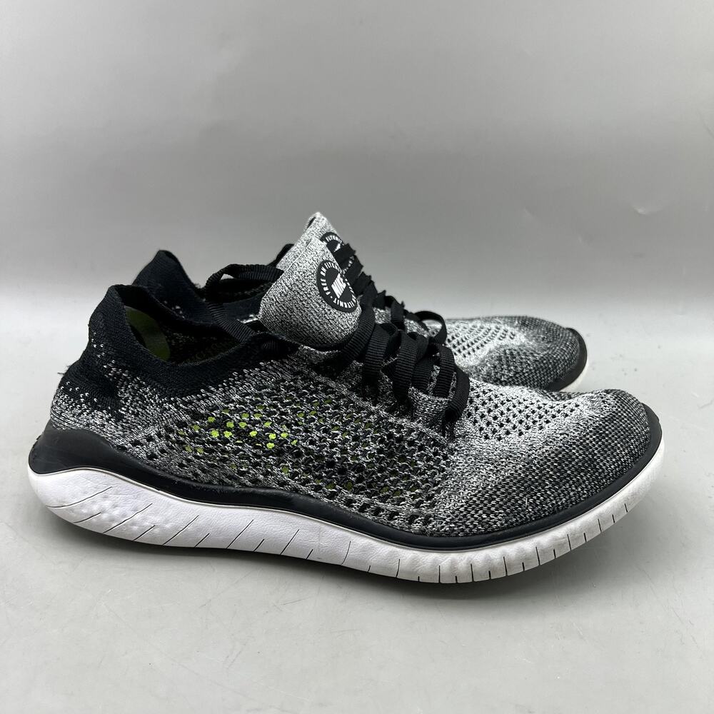 Nike Free RN Flyknit Running Shoes Women Size 7 Gray Comfort Lightweight Sneaker